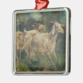 ヤギ(Vincenzo Caprile著) メタルオーナメント (左)