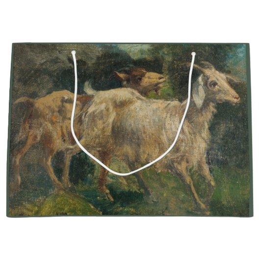 ヤギ（Vincenzo Caprile著） ラージペーパーバッグ (正面)