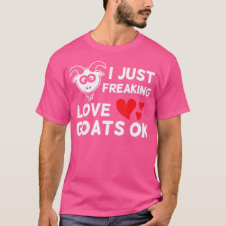 ヤギIちょうどFreakingラブヤギかわいい動物ファーム Tシャツ