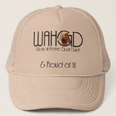 ヤギPETファームアニマルボーヤギのワークアットホームパパ キャップ (正面)