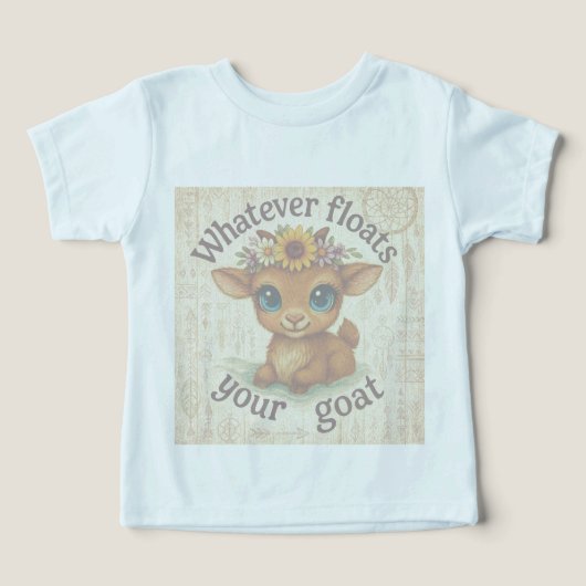 ヤギTシャツ (デザイン正面)