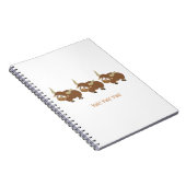 ヤクおもしろいヤクヤクプリンかわいい漫画ヤク ノートブック (右側)