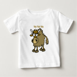 ヤクのヤクのヤクの話すことは生命です! ベビーTシャツ