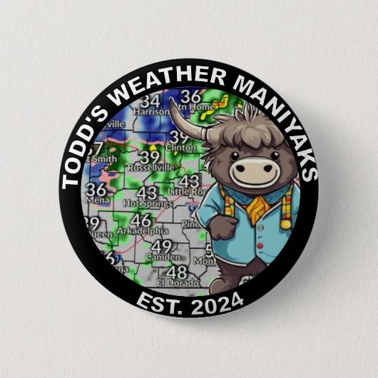 ヤクの魂を見せろ！ 缶バッジ (正面)