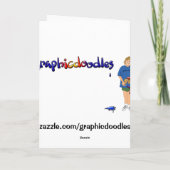 ヤクのyacketyヤクの誕生日の雑談カード カード (裏面)