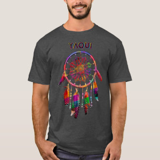 ヤクイ先住民メキシコインディアンカラフル部族 Tシャツ