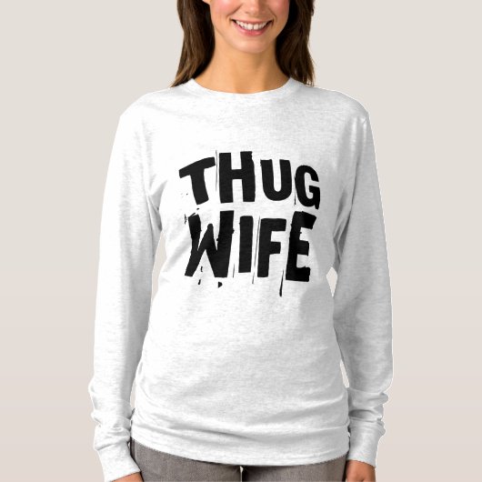 ヤクザの妻 面白Tシャツ Tシャツ (正面)