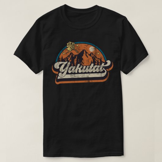 ヤクタット, アラスカ州 Tシャツ (デザイン正面)