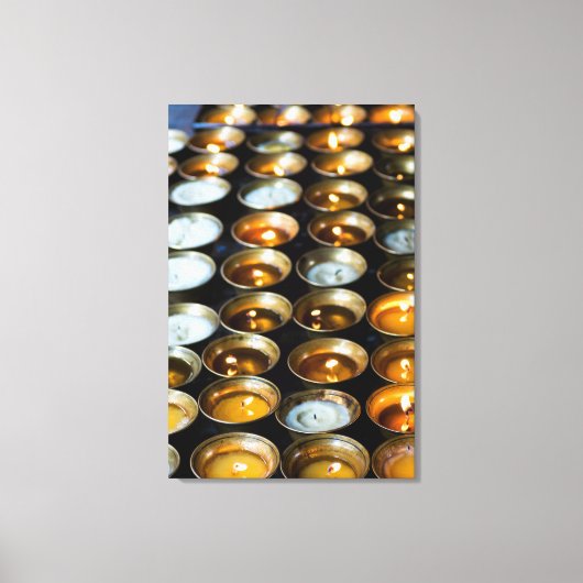 ヤクバターキャンドル キャンバスプリント (正面)