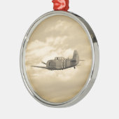 ヤク11飛行中に メタルオーナメント (左)