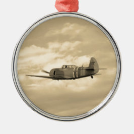 ヤク11飛行中に メタルオーナメント