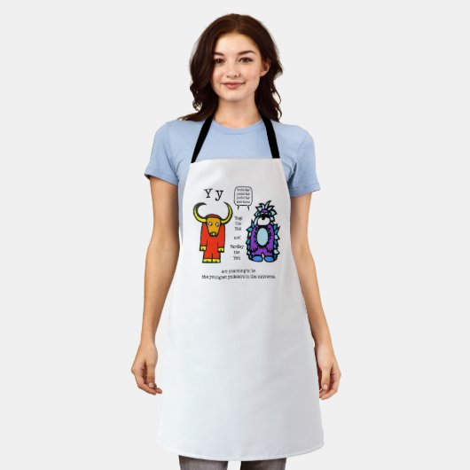 ヤク&イェティ エプロン (着用した状態)