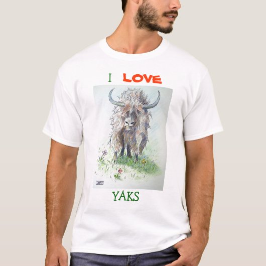 ヤク-悪い毛日 Tシャツ (正面)