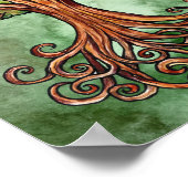 ヤグドラジルツリーノース神話の水色 ポスター (角)