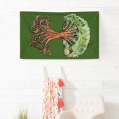 ヤグドラジルツリーノース神話の水色 横断幕 (インサイチュ)