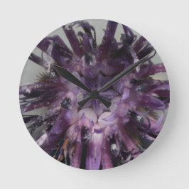 ヤグルマギクの文字盤 ラウンド壁時計