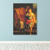 ヤコブが自分の息子ヨセフを遣わすこと キャンバスプリント (インサイチュ (ウッドフロア))