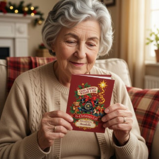 ヤコブとエリの日時のクリスマスカード カード