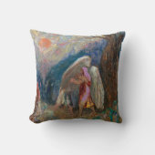 ヤコブと天使 | Odilon Redon | クッション (正面)