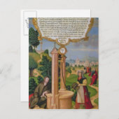 ヤコブの井戸にあるサマリアのキリストと女 ポストカード (正面/裏面)