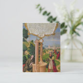 ヤコブの井戸にあるサマリアのキリストと女 ポストカード (スタンド正面)