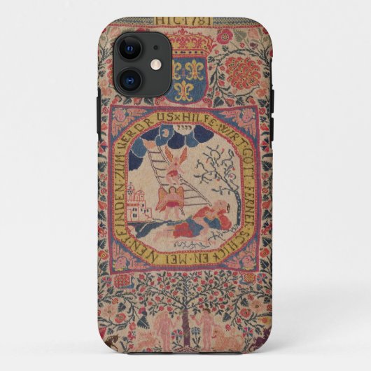 ヤコブの夢、アルザスを描写するHandknittedカーペット Case-Mate iPhoneケース (裏面)