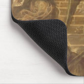 ヤコブの梯子(キャンバスの油) マウスパッド (コーナー)