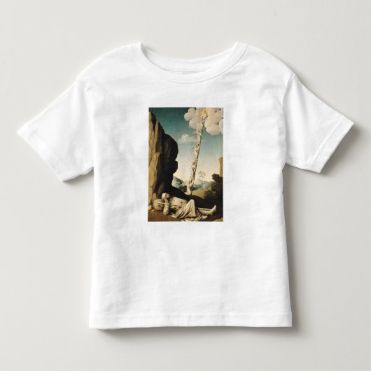 ヤコブの梯子、c.1490 トドラーTシャツ (正面)