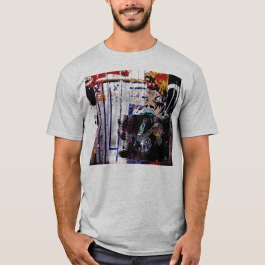 ヤコブの落書きラインワイシャツ Tシャツ (正面)