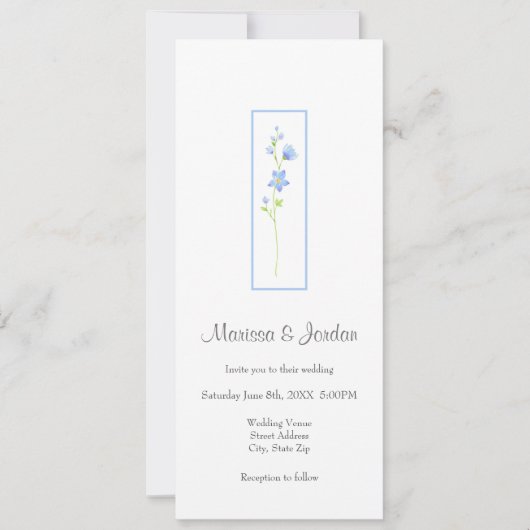 ヤコブはしご水彩花 招待状 (正面)