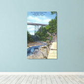 ヤコブはしごNYセントラルRRブリッジ キャンバスプリント (インサイチュ (ウッドフロア))