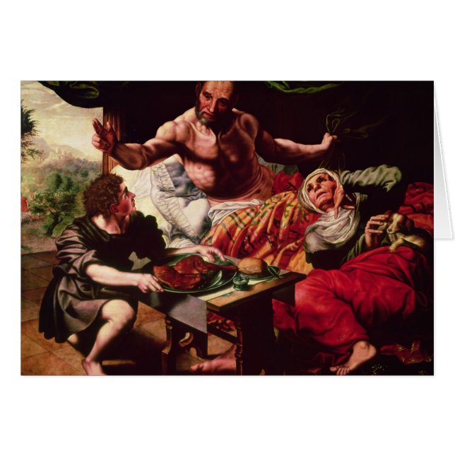 ヤコブを賛美しているアイザック (正面横)