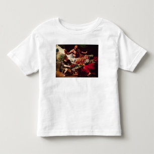 ヤコブを賛美しているアイザック トドラーTシャツ