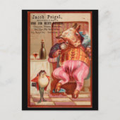 ヤコブフェイゲルハーネス広告ヴィンテージ ポストカード (正面)