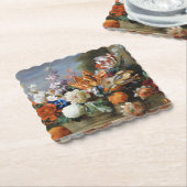 ヤコブボグダニチューリップ牡丹とその他の花 ペーパーコースター (アングル)