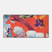 ヤコブレスリングと天使ゴーギャン デスクマット (正面)