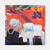 ヤコブレスリングと天使ゴーギャン マグネット (正面)