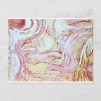 ヤコブレスリングと天使絵画(抽象芸術) ポストカード