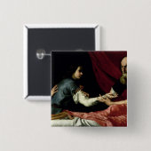 ヤコブ1637年を賛美しているアイザック 缶バッジ (正面&裏面)