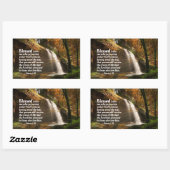 ヤコブ1:12賛美は、聖書を執拗に扱う者である 長方形シール (シート)