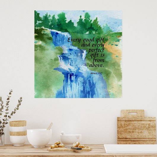 ヤコブ1:17 ポスター (キッチン)