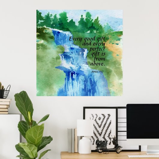 ヤコブ1:17 ポスター (ホームオフィス)