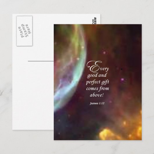 ヤコブ1:17 ポストカード (正面/裏面)