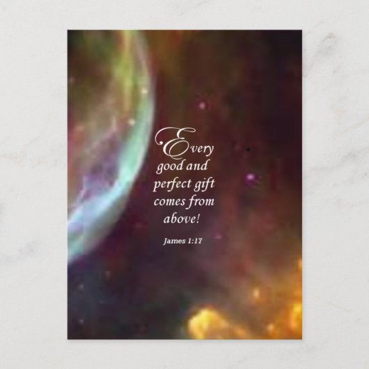 ヤコブ1:17 ポストカード (正面)