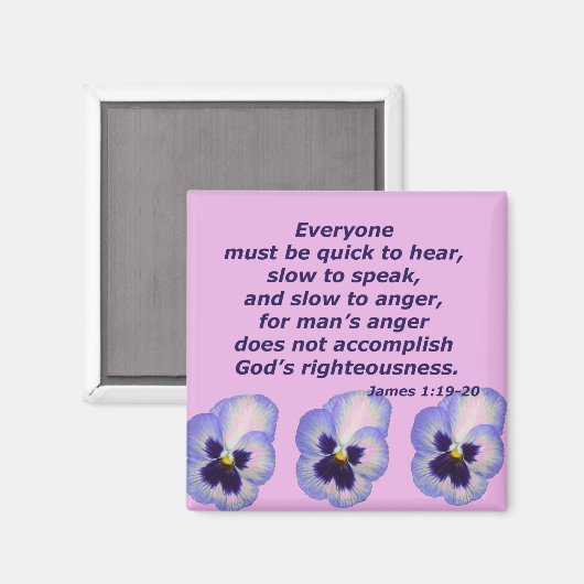 ヤコブ1:19-20 マグネット (正面/裏面)