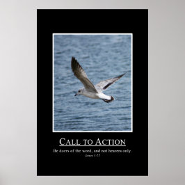 ヤコブ1:22この言葉を行う者たちへ ポスター