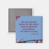 ヤコブ1:22 マグネット (正面/裏面)