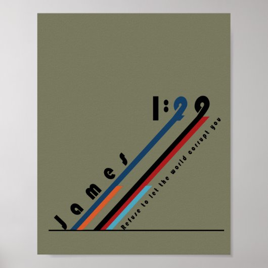 ヤコブ1:29世があなたを堕落させるのを拒む ポスター (正面)