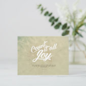 ヤコブ1:2-3 – 喜びを数え尽くす ポストカード (スタンド正面)