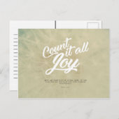 ヤコブ1:2-3 – 喜びを数え尽くす ポストカード (正面/裏面)